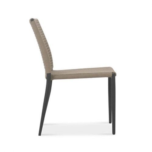 Outdoor Aluminum Rope Side Chair Asteroid- Wee