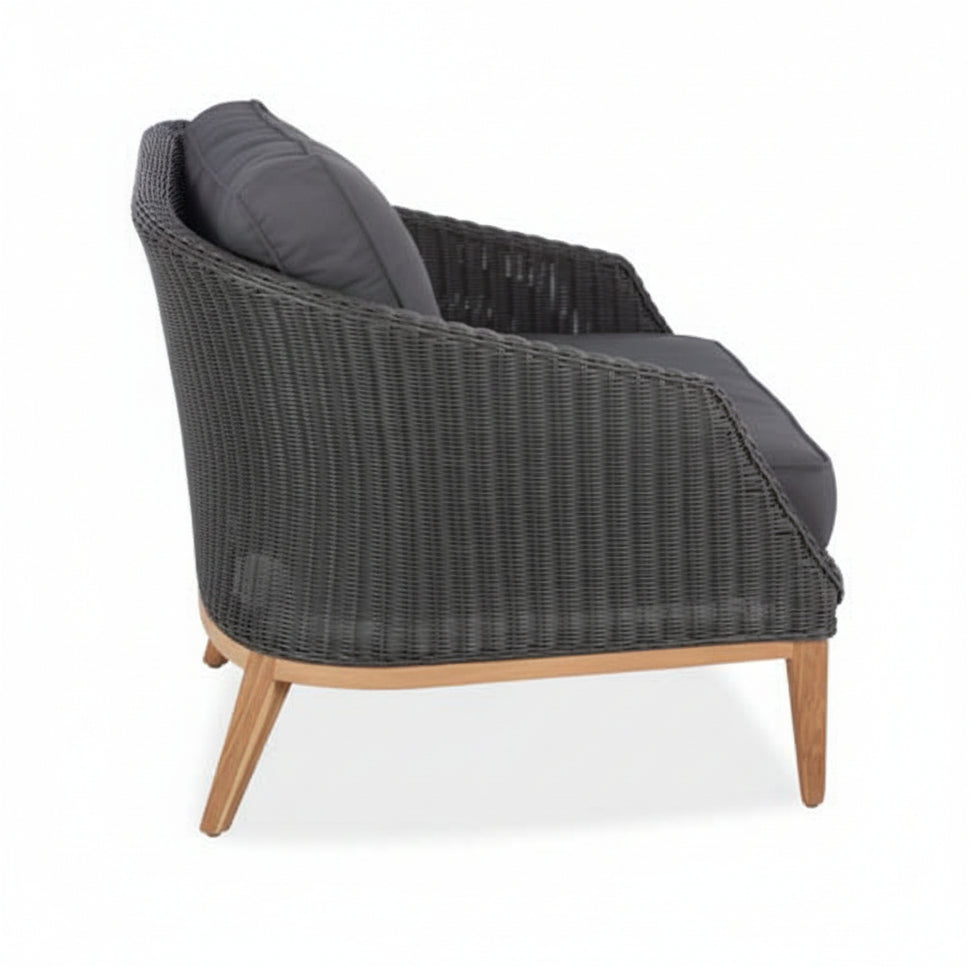 Wicker Teak Outdoor Club Chair β Grace