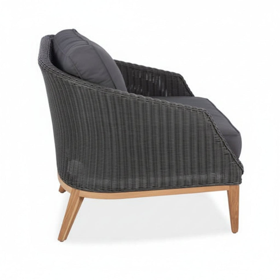 Wicker Teak Outdoor Club Chair – Grace