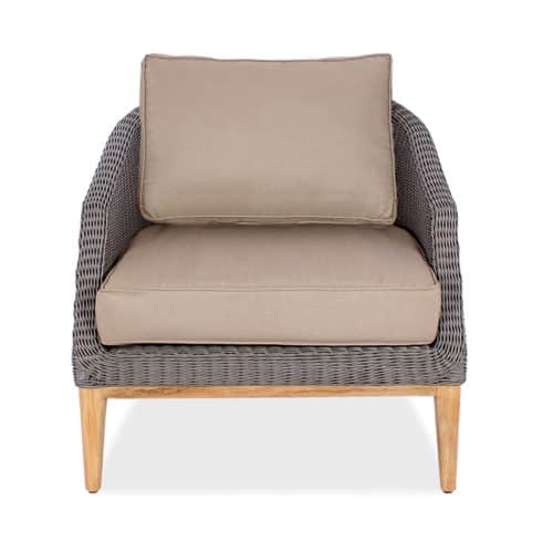 Wicker Teak Outdoor Club Chair – Grace