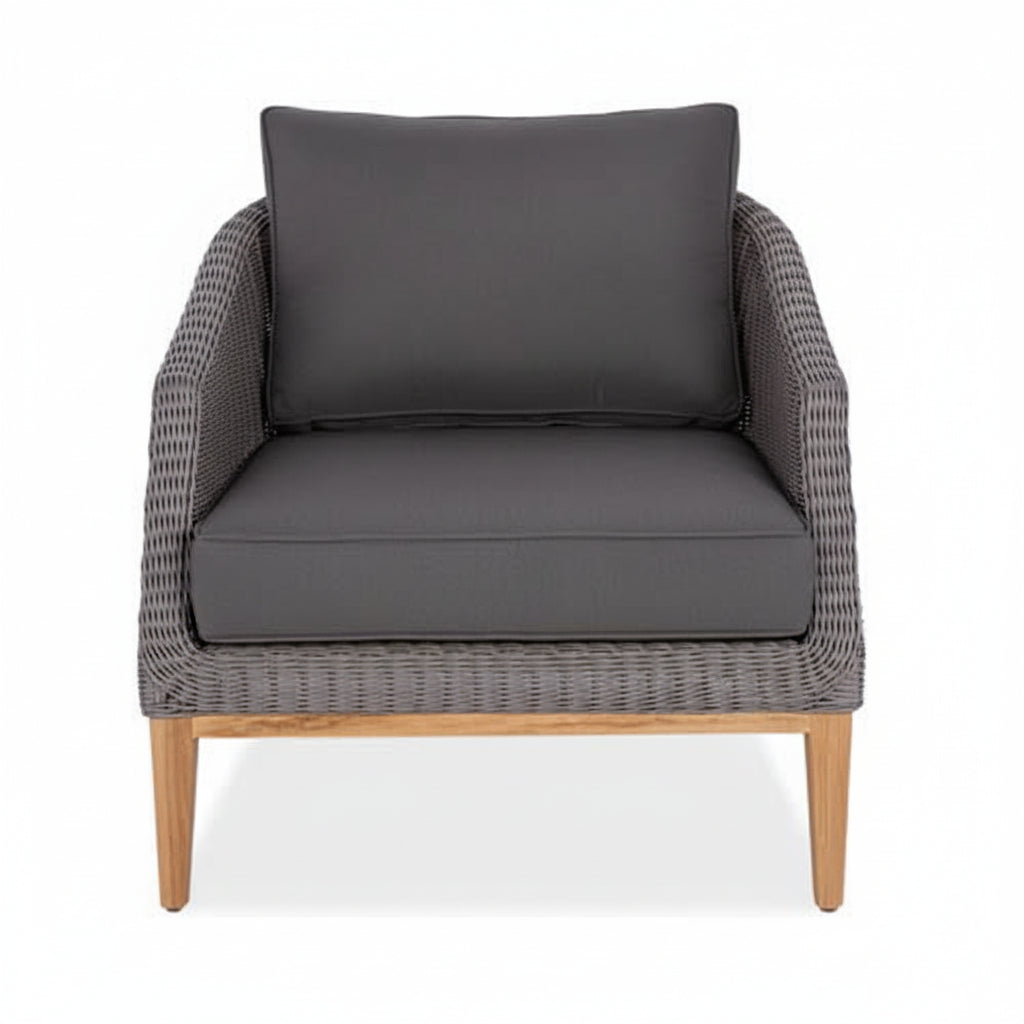 Wicker Teak Outdoor Club Chair β Grace