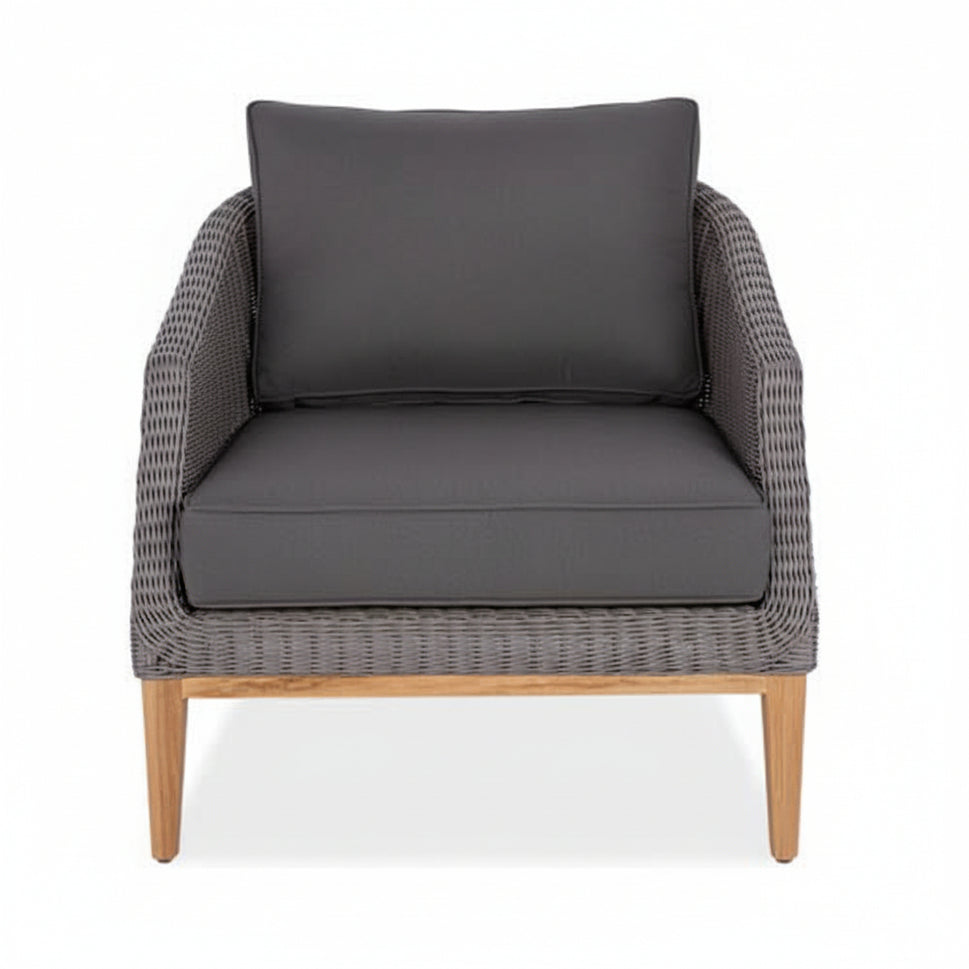 Wicker Teak Outdoor Club Chair β Grace