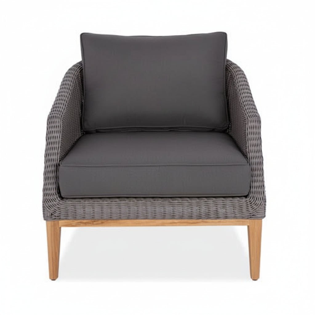 Wicker Teak Outdoor Club Chair – Grace