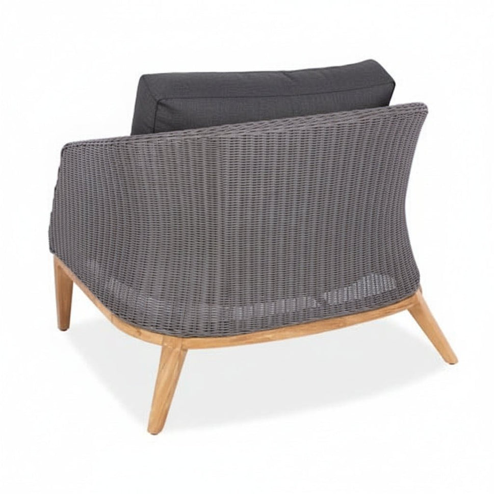Wicker Teak Outdoor Club Chair – Grace