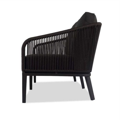 Modern Outdoor Aluminum Rope Sofa Lounge Set – Rise | Seats 5