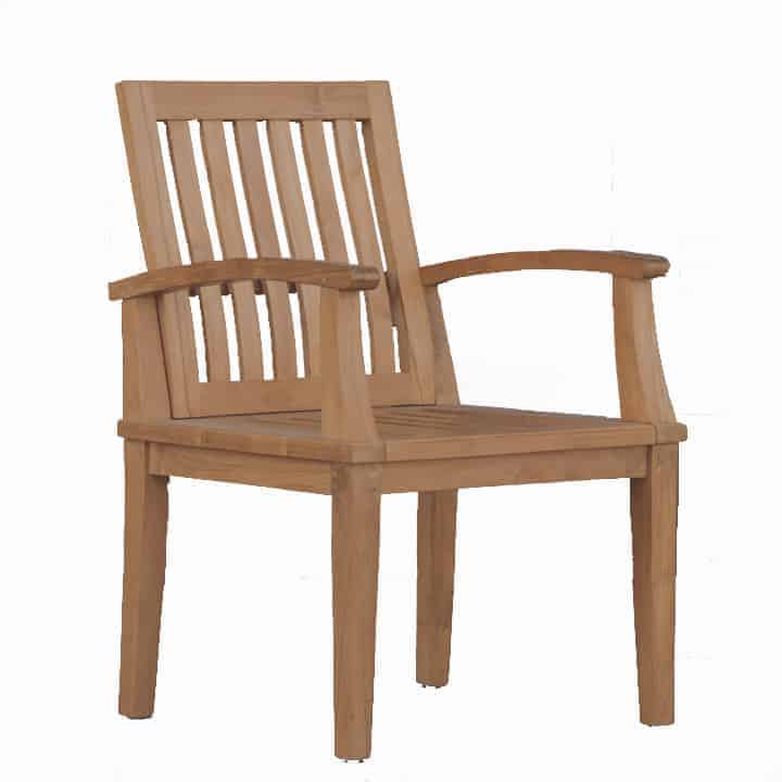 Teak Outdoor Arm Dining Chair Bali