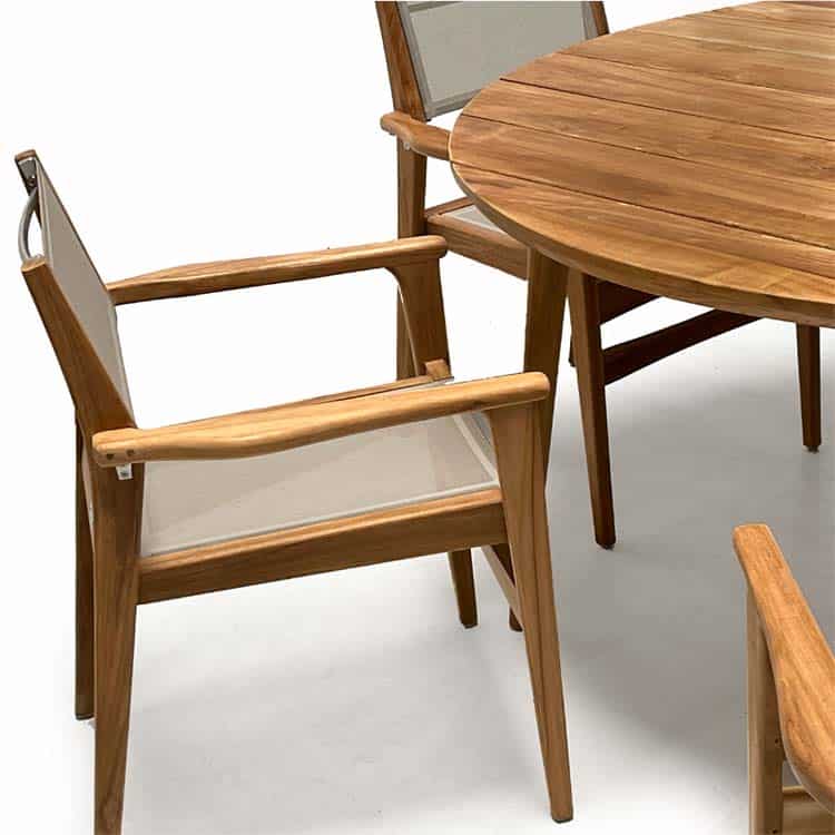 7 Pc Mid Century Modern Outdoor Teak Dining Set Lara Danish