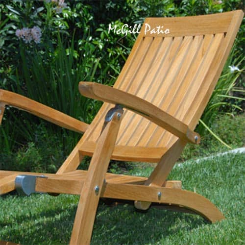 Teak Folding Steamer Chair – Vero