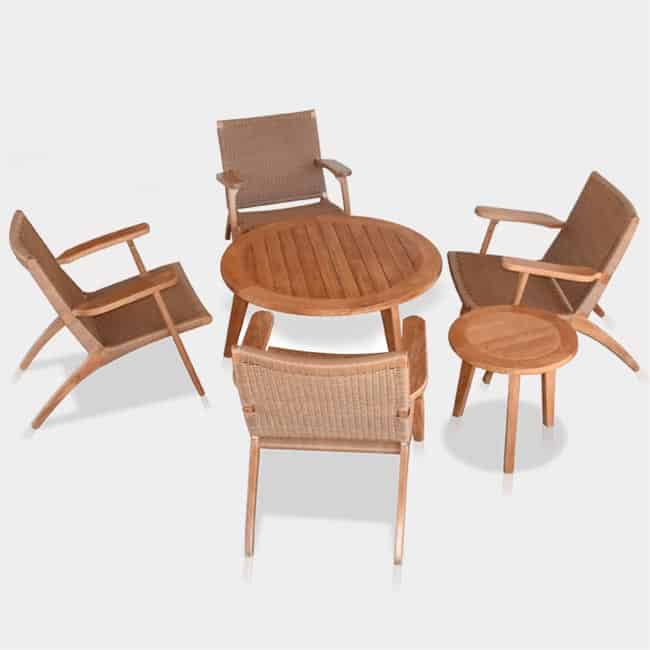 The Rope Club Chair Set – Natural