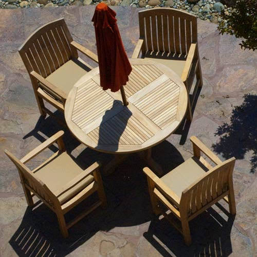 48 inches Teak Outdoor Round Table Tigris