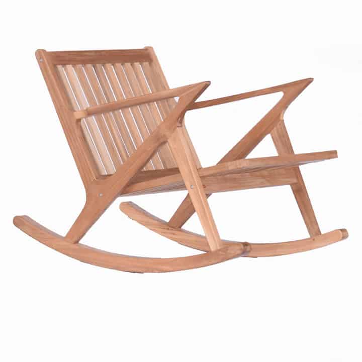 Scandinavian Style Teak Rocking Chair- Koge’