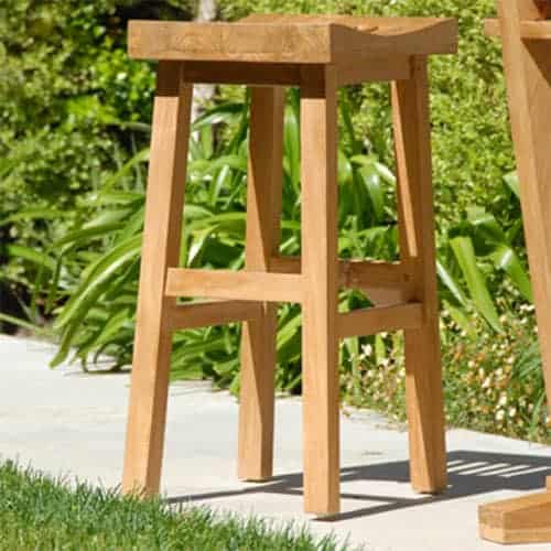 Outdoor Teak Bar Stool - Grace
