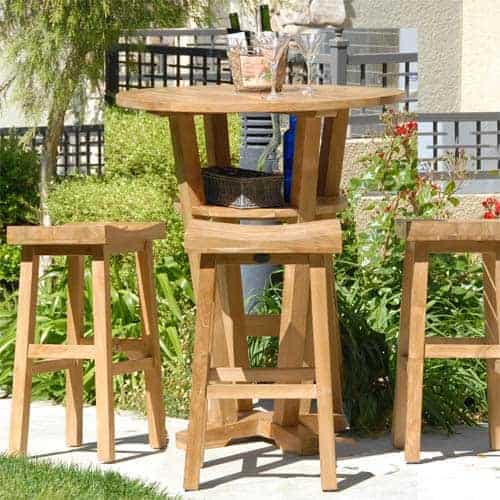 Outdoor Teak Bar Stool - Grace