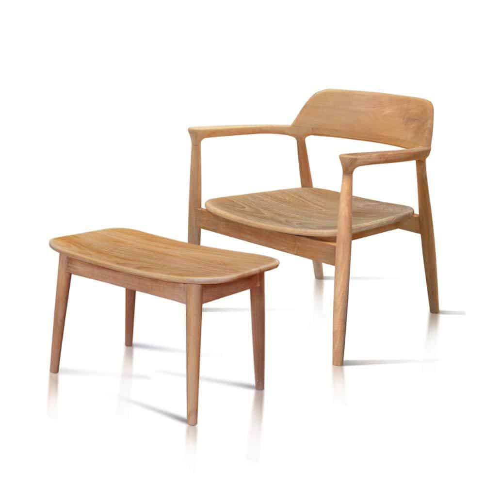 Teak Patio Deep Seating Foot stool Lara