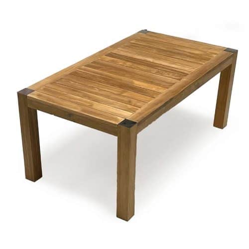 6.5 feet Teak Outdoor Rectangular Farm Table- Bromo