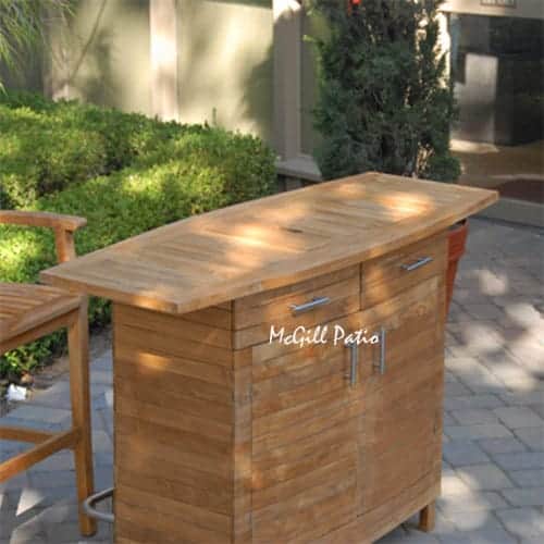 Outdoor Teak Bar- Sunset