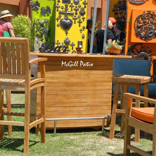 Outdoor Teak Bar- Sunset