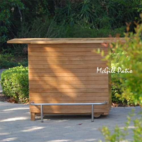 Outdoor Teak Bar- Sunset