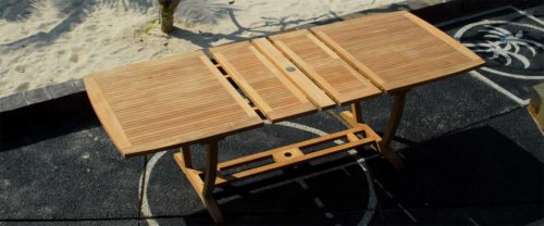 Teak Outdoor Patio Table Set Titan Table & Zaire Chair