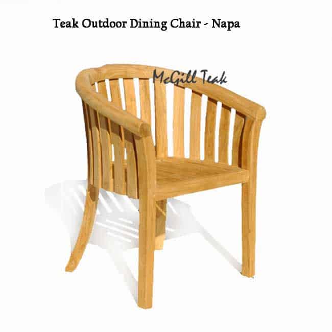 Teak Outdoor Garden Chair Napa