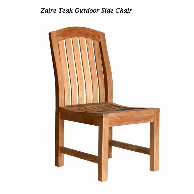 Teak Garden Side Dining Chair Zaire