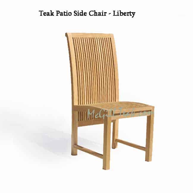 Teak Patio Side Dining Chair Liberty