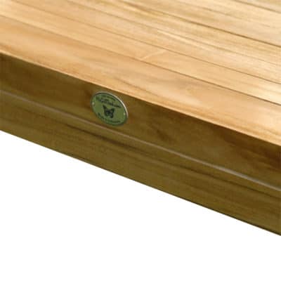 9pc McGill Teak Outdoor Square Dining Set-Cornwal-Tenafly