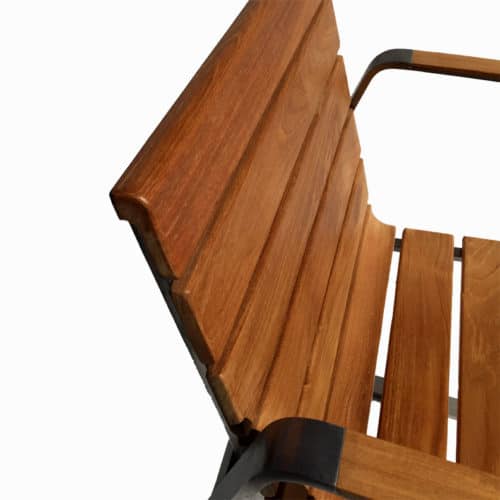 Teak Steel Outdoor Dining Chair Regnatt