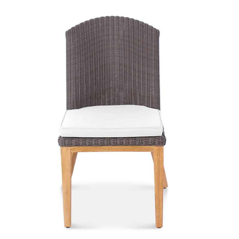 7 Pc Mid Century Modern Outdoor Teak Dining Set Lara Grace side