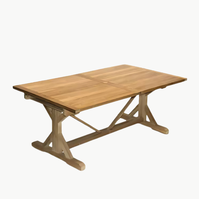 10 ft Teak Extension Beam Table – Heritage