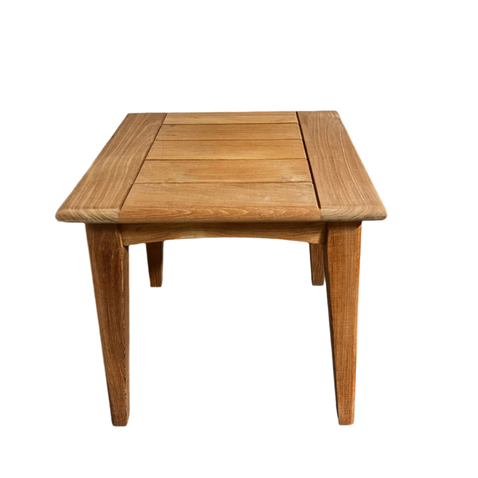 Modern Teak Square Patio Side Table - Piedra