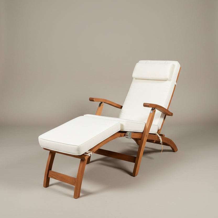 Outdoor Folding Steamer Chair Cushion