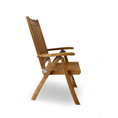 Teak Folding Reclining Chair Viro