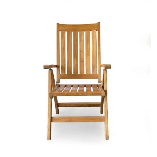 Teak Folding Reclining Chair Viro