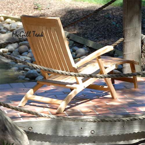 Teak Folding Steamer Chair – Vero