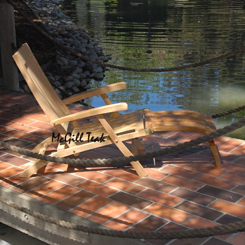 Teak Folding Steamer Chair – Vero