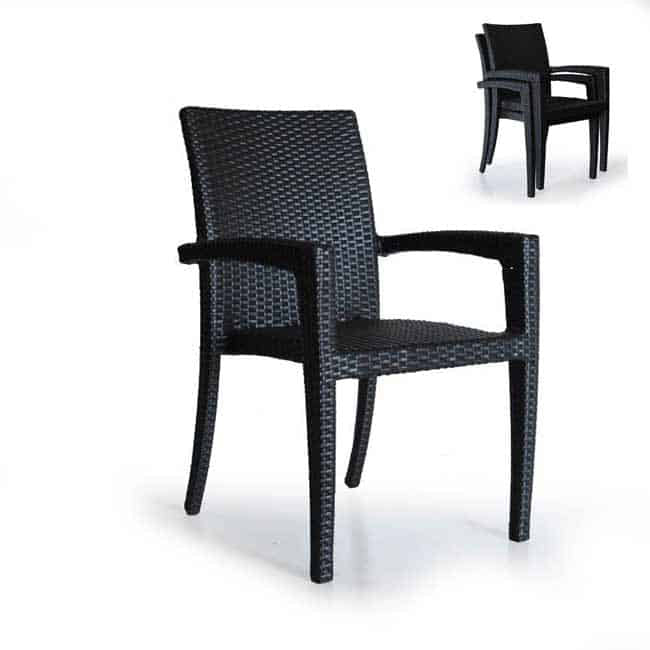 Wicker Outdoor Dining Chair Tuscany
