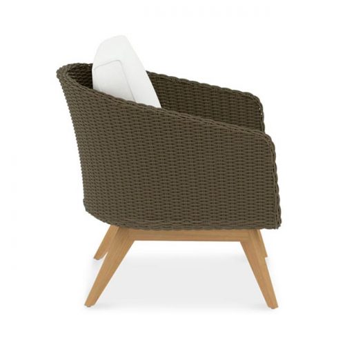 Wicker Teak Outdoor Club Chair – Breeze