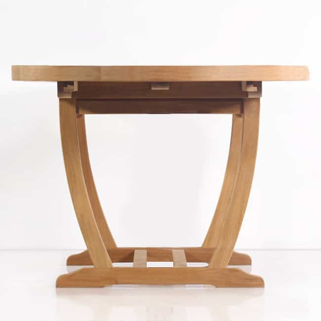 7 Pc Teak Outdoor Dining Set Agean and NewYork Folding Chairs