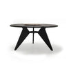 Outdoor metal Round dining table  Asteroid Coal Aarhus
