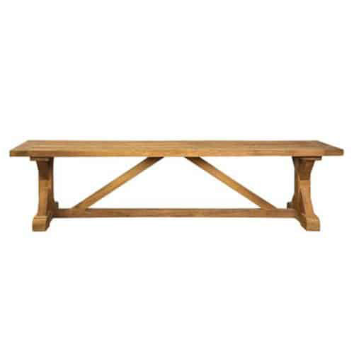 3pc Farm Outdoor Dining Set with bench- Heritage
