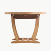10 feet Teak Outdoor Patio Double Extension Oval Table  Titan