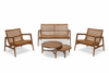 5-Pc Ira Lounge Set Bundle with Urban Nesting Tables