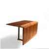 teak half folded square table