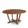 60 inches round teak dining table