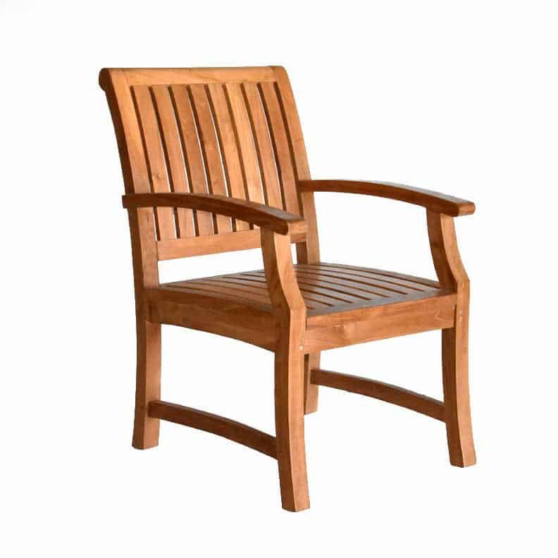 Teak Outdoor Dining Set – Portland 95" Extension Table & Titan Arm Chairs