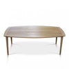 teak dining table top view