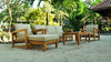 Teak outdoor lounge set Alfani