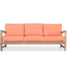 Teak Lounge sofa plush outdoor cushions