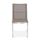 Switch Stainless Steel Sling Outdoor Stacking Side Chair – Alzette Taupe 3 image